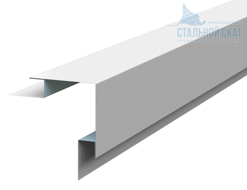 Планка угла наружного сложного 75х75х3000 (ПЭ-01-9010-0.45) в Щербинке