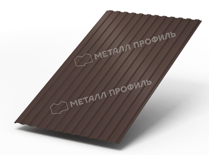 Профнастил МП10 х 1100 - A (ПЭ-01-8017Color-0.4±0.08мм) в Щербинке