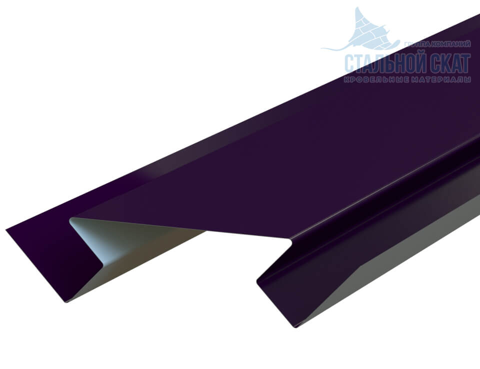 Планка угла внутреннего сложного 75х3000 (VALORI-20-Violet-0.5)