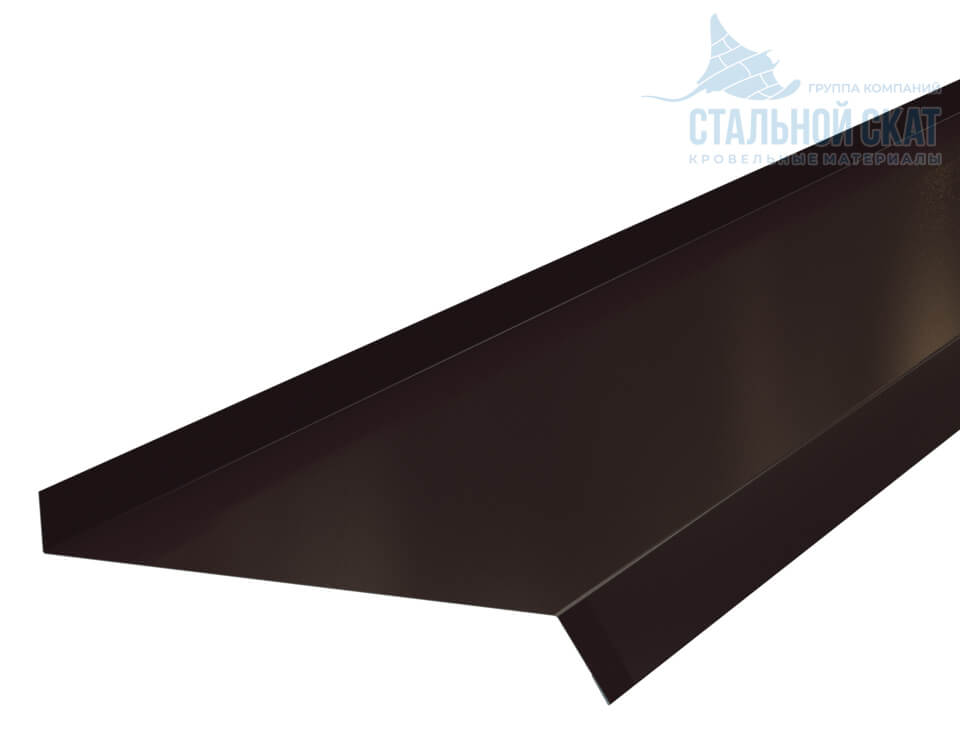 Планка отлива 180х30х2000 (VALORI-20-DarkBrown-0.5)